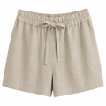 Amelia linen shorts- beige