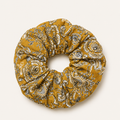 Boho Floral Scrunchie – Mustard